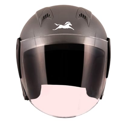 TVS Helmet Half Face Grey L