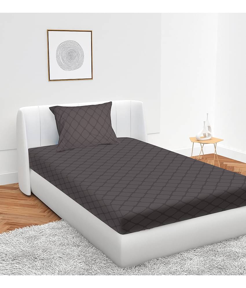 Apala Microfiber Single Bedsheet ( Grey )