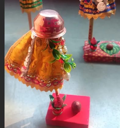 Mini Gudi Showpiece 1 PCS Random Color