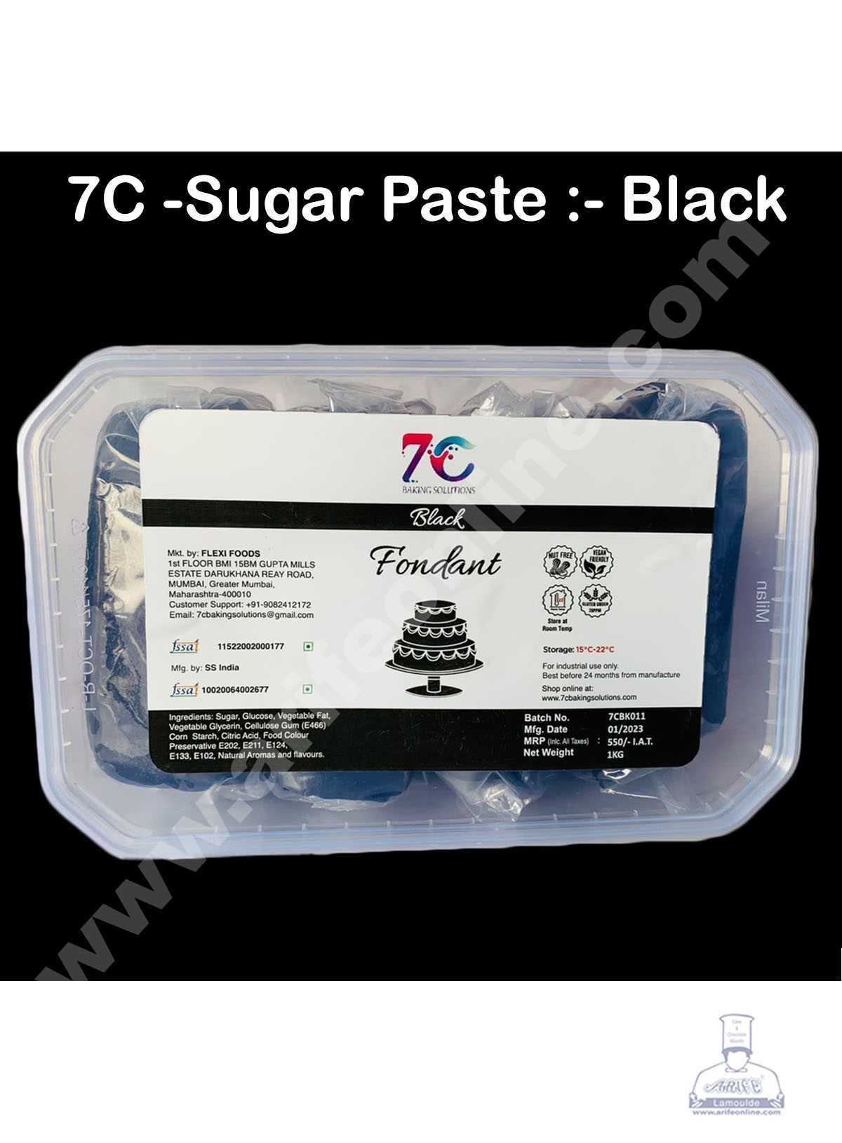 7C Fondant - Black (1 KG)