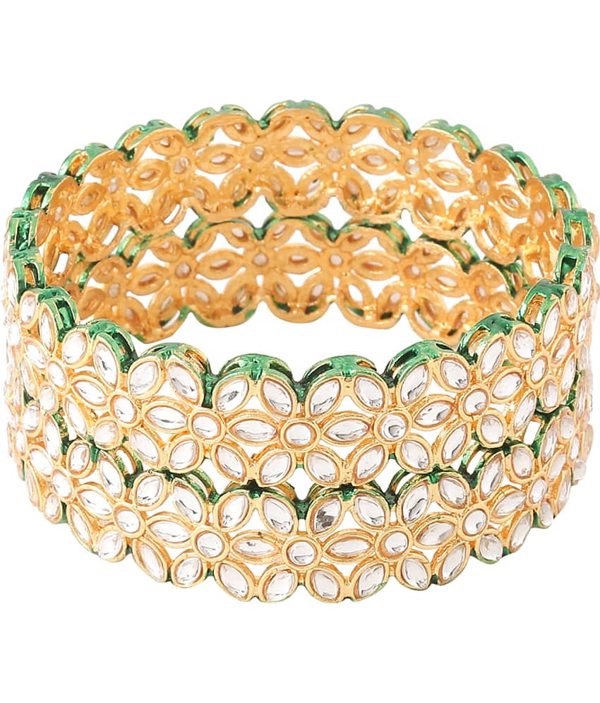 VIRAASI - Gold Bangle Set ( Pack of 1 )