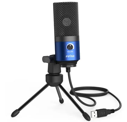 (Refurbished) Fifine K669L - USB Microphone Condenser (Blue)
