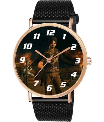 DECLASSE - Black PU Analog Men's Watch