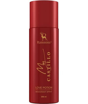 Ramsons MY CASTILLO LOVE POTION Deodorant Spray for Unisex 200 ml ( Pack of 1 )
