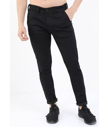 Ketch Slim Fit Cuffed Hem Men's Jeans - Black ( Pack of 1 )