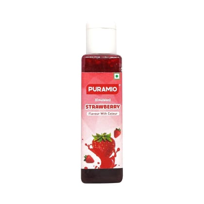 Puramio Strawberry- Flavour With Colour (Emulsion), 50 ml