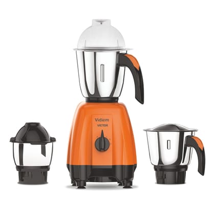 Vidiem Victor 3 Jars Mixer Grinder 650W Orange