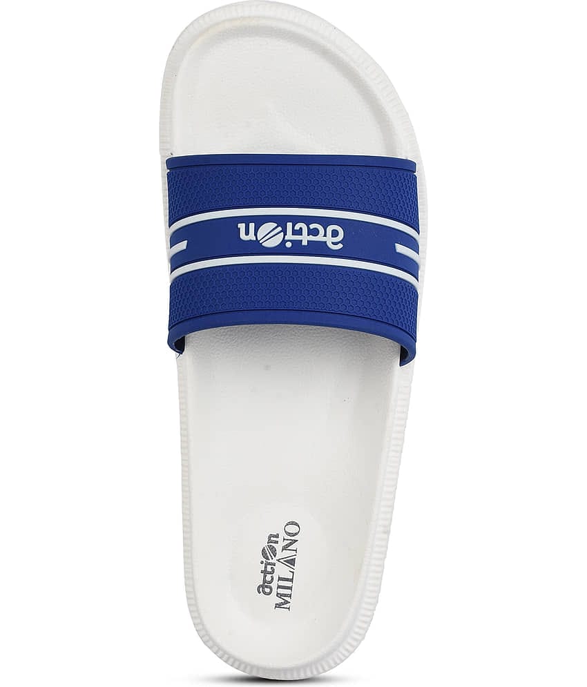 Action Off White Men's Slide Flip Flop
