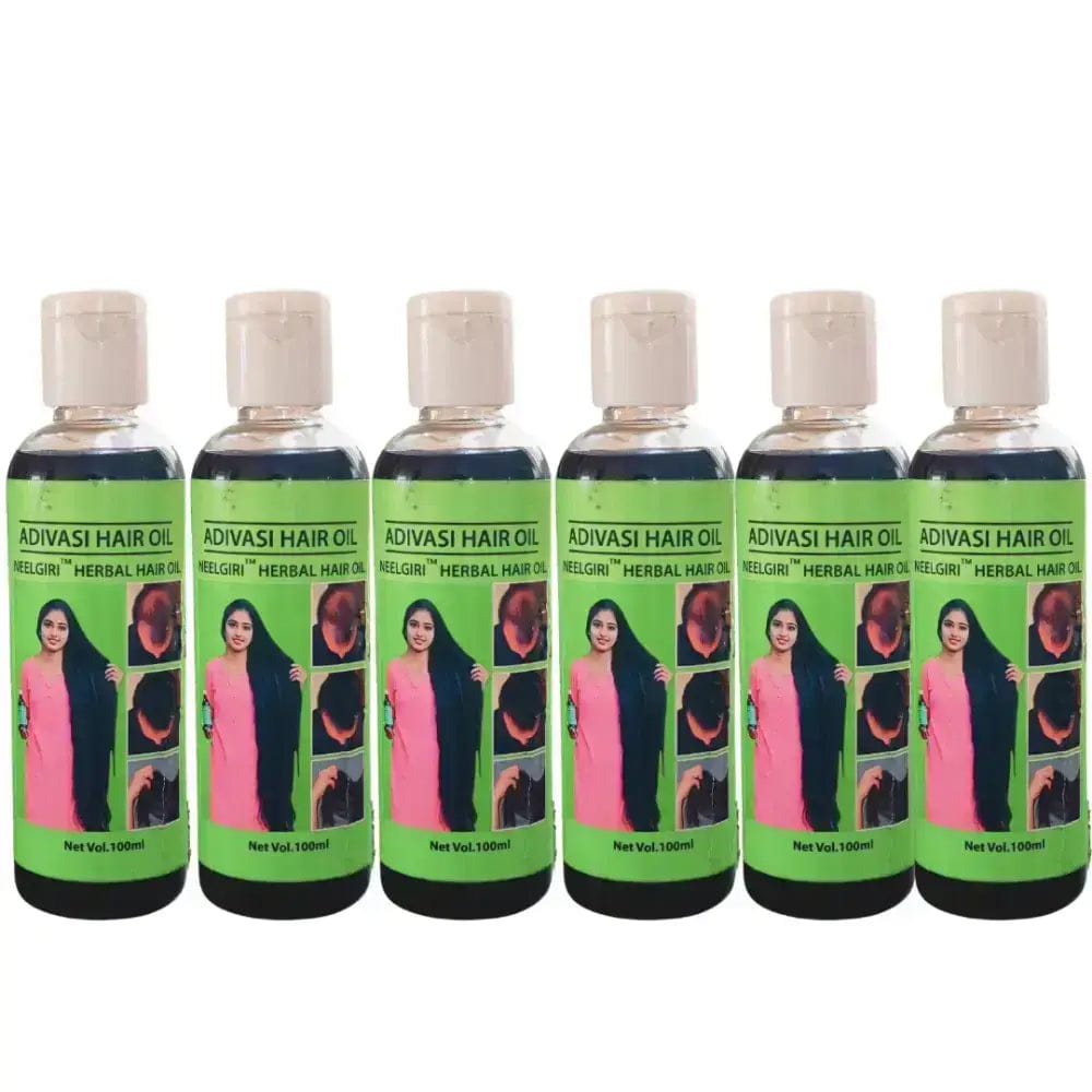 Original Adivasi Neelgiri™ Herbal Hair Oil 100ml-6 Pack