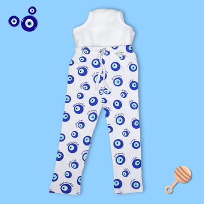 Snugkins Diaper Pant Potty Training Pajamas for Boys & Girls  100% Cotton - Pack of  1 - Evil Eye-Size 1 (1-2 years) / 1
