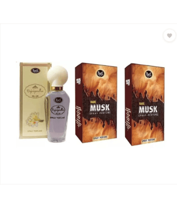 Monet - 1 RAJNIGANGHA 30ML&2 MUSK PERFUME 30 ml each Eau De Parfum (EDP) For Women,Men 90 ( Pack of 3 )