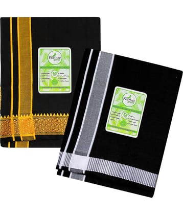 Feather Green Multi Dhoti