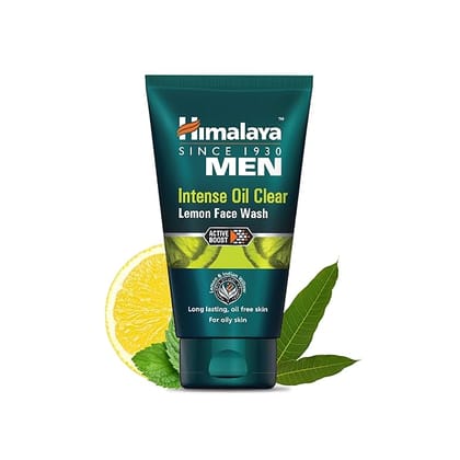 Himalaya Men Intense Oil Clear Lemon Face Wash, 50 Ml
