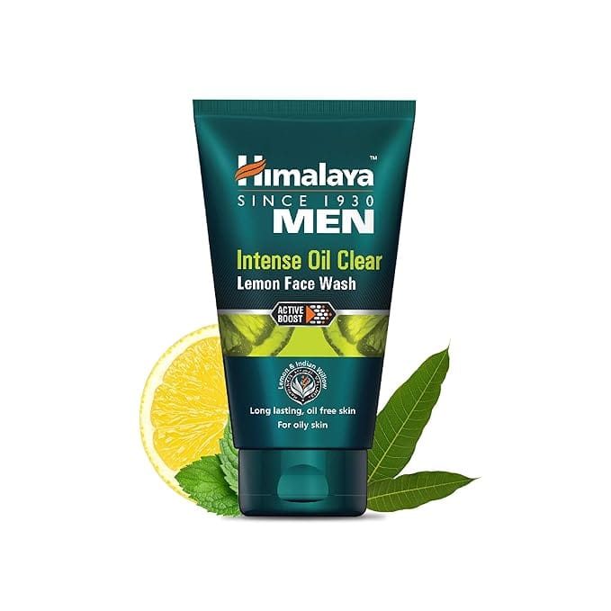 Himalaya Men Intense Oil Clear Lemon Face Wash, 50 Ml