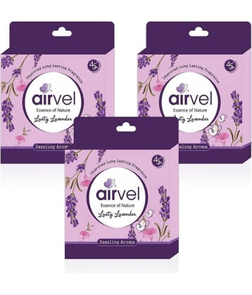 Airvel Bathroom Air Freshener Blocks Lavender Fragrance for Home & Office Use 75g ( Pack of 3 )