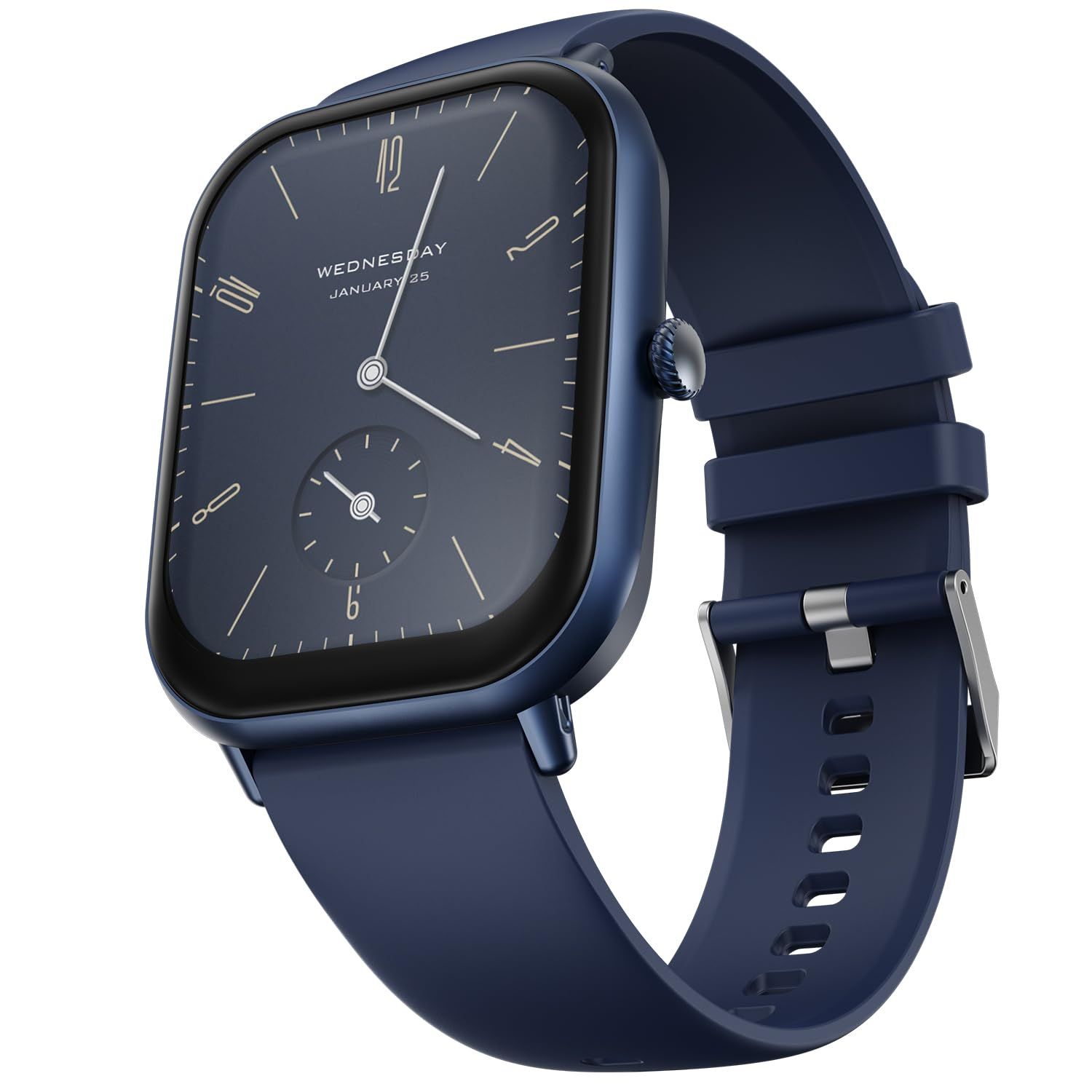 Fire-Boltt Ninja Call Pro Max Smart Watch (BSW128) with 2.01 inch Display, Bluetooth Calling, 120+ Sports Modes, Health Suite, Voice Assistance- Navy Blue