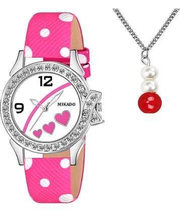 Mikado Leather Round Womens Watch