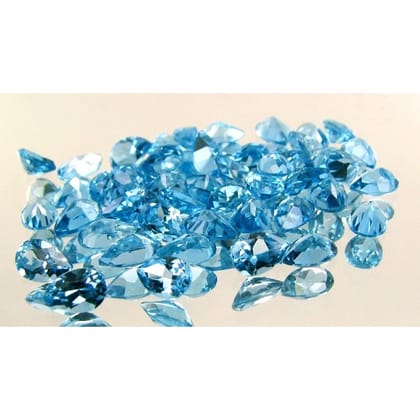 9.4CT 6pc Natural Swiss Blue Topaz 8x6MM Setting Oval Faceted Gemstone Wholesale