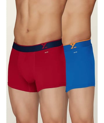 XYXX Pack of 2 Cotton Trunks For Men's ( Multicolor )