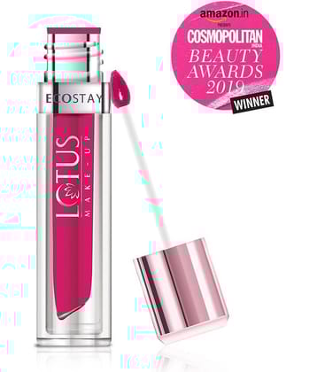 Lotus Make,Up Ecostay Matte Lip Lacquer ,EL03 Fuchsiagirl 4g