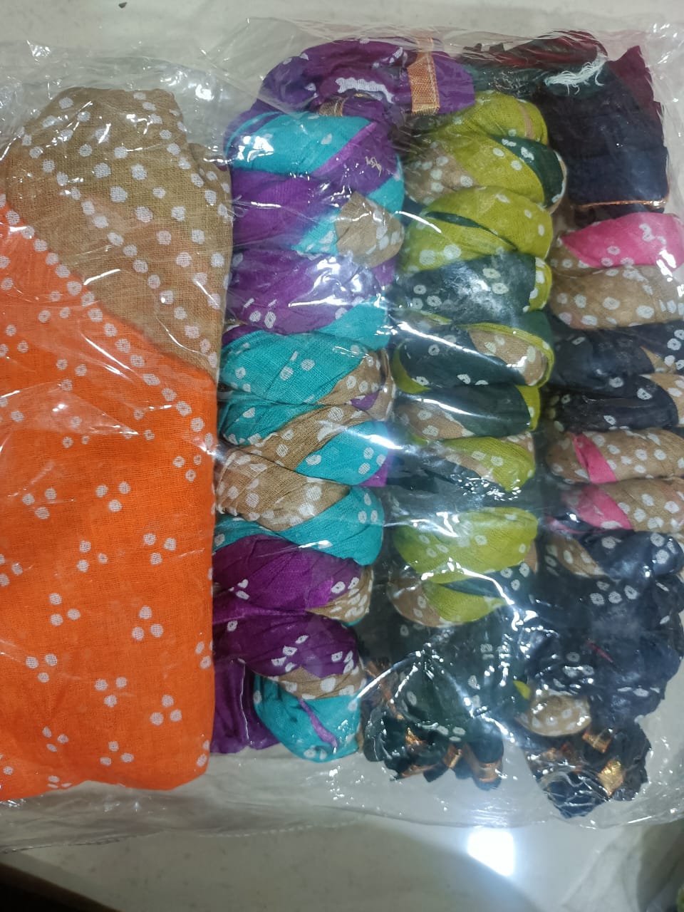 COTTON DUPATTAS ( Orange )