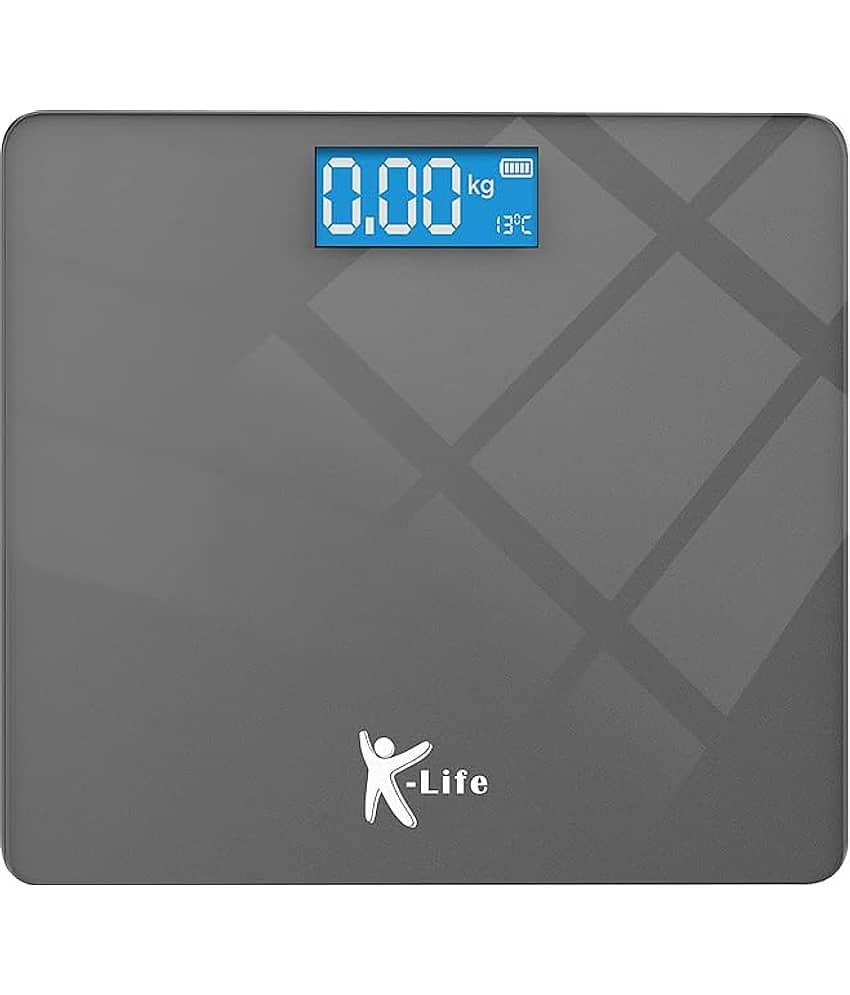 K-life WS-101 Electronic Digital Weight Check Machine 180kg Capacity Weighing Scale (Grey)
