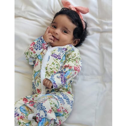 Baby Sleepsuit | Full Sleeve Romper | Karma Chameleon-0-1 month
