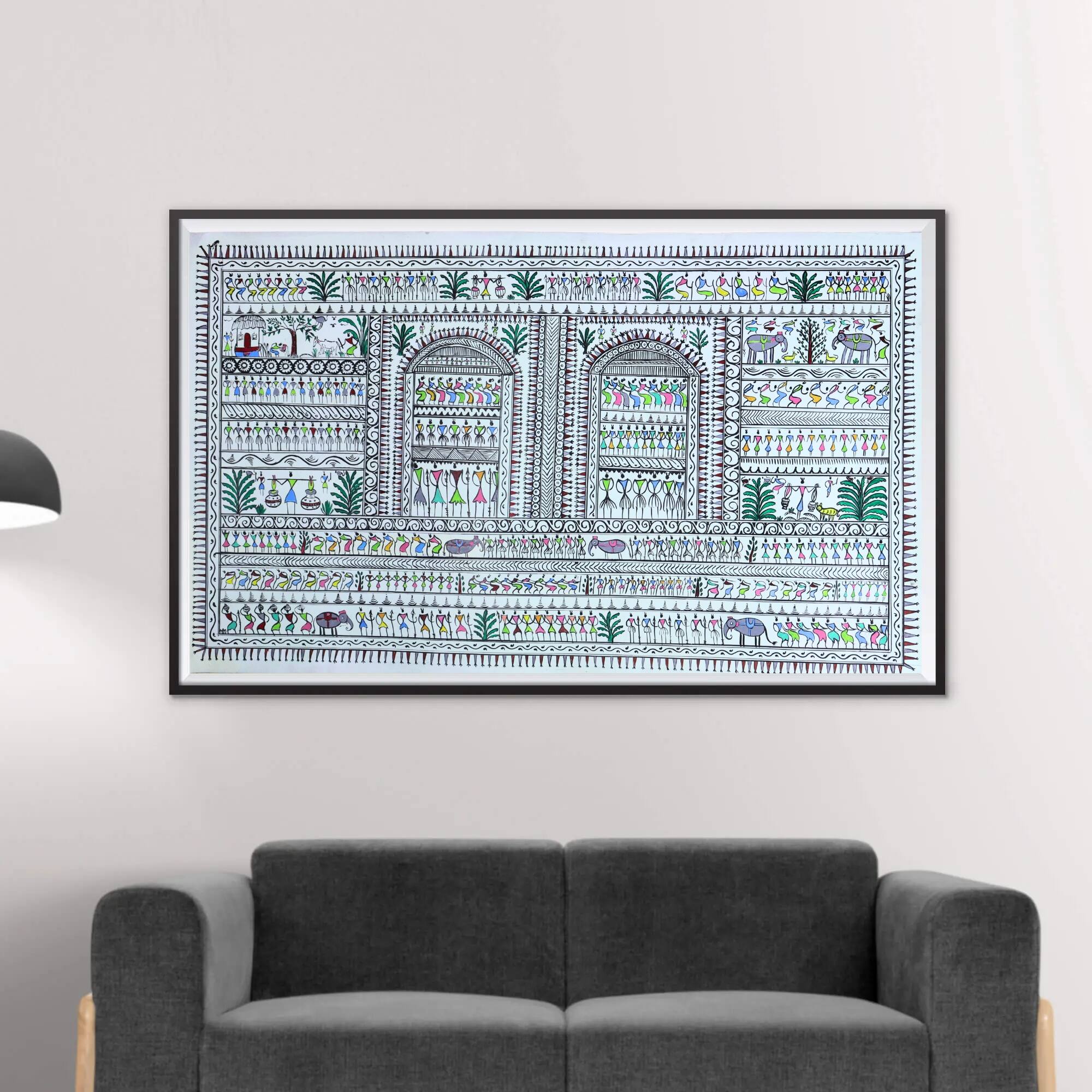 Saura Tribal Artwork with Pattachitra