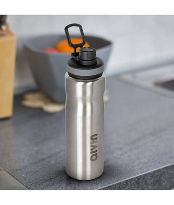 Aivin Coolsip Silver Steel Water Bottle 1000 mL ( Set of 1 )