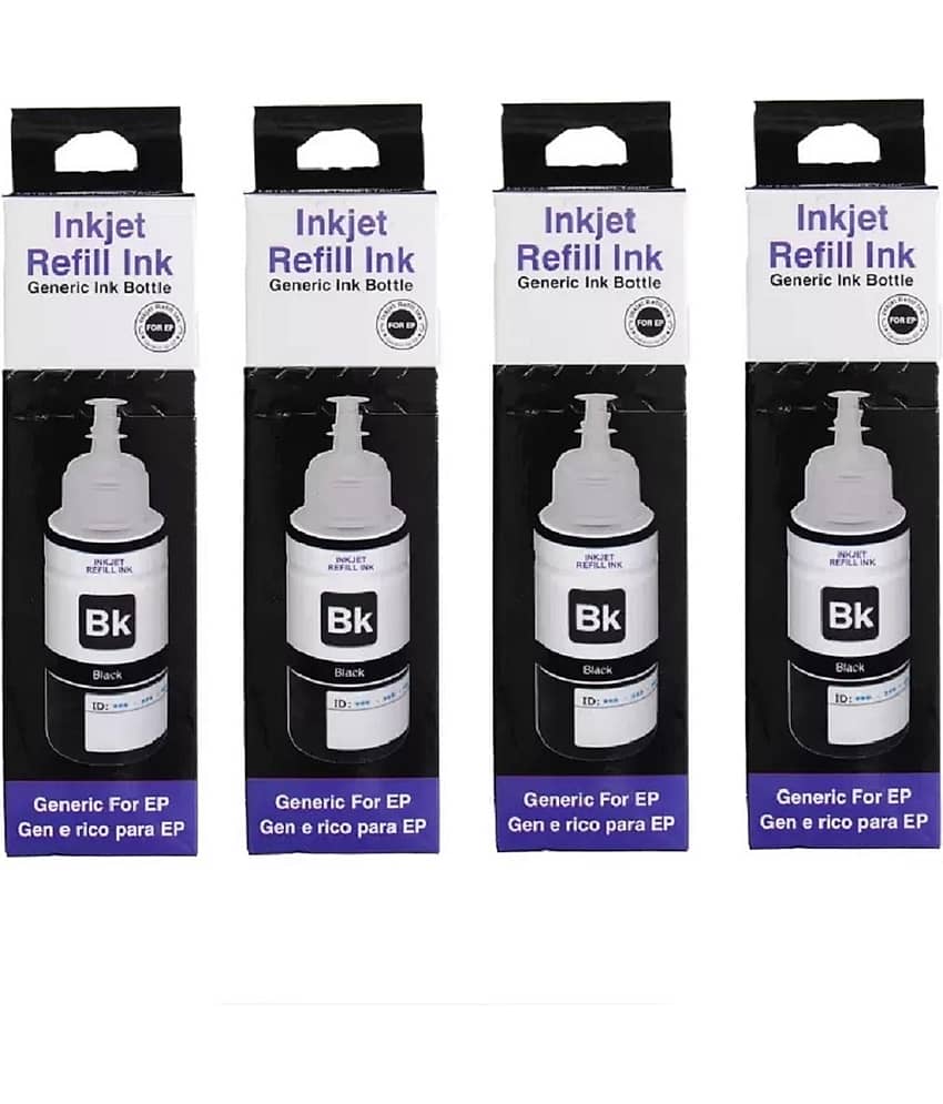 TEQUO L210 For 664 Ink Black Pack of 4 Cartridge for L130, L360, L380, L350, L361, L565, L210, L220, L310, L355, L365, L385, L405, L455, L130, L485, L550