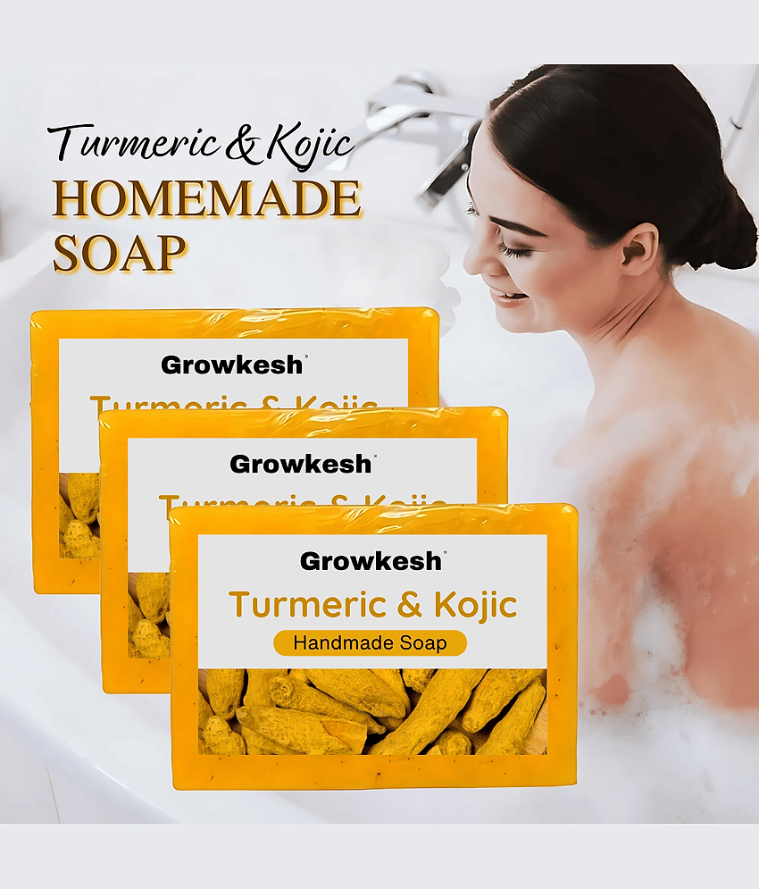 Growkesh Skin Whitening Soap for All Skin Type ( Pack of 3 )