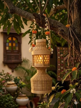 Handcrafted Bamboo Lantern | Traditional Woven Lantern | Festive & Elegant Home Décor