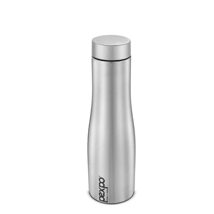 PEXPO Stainless Steel Fridge Water Bottle, 750 ml, Silver, Monaco | Eco-Friendly & Leak-Proof Water Bottle