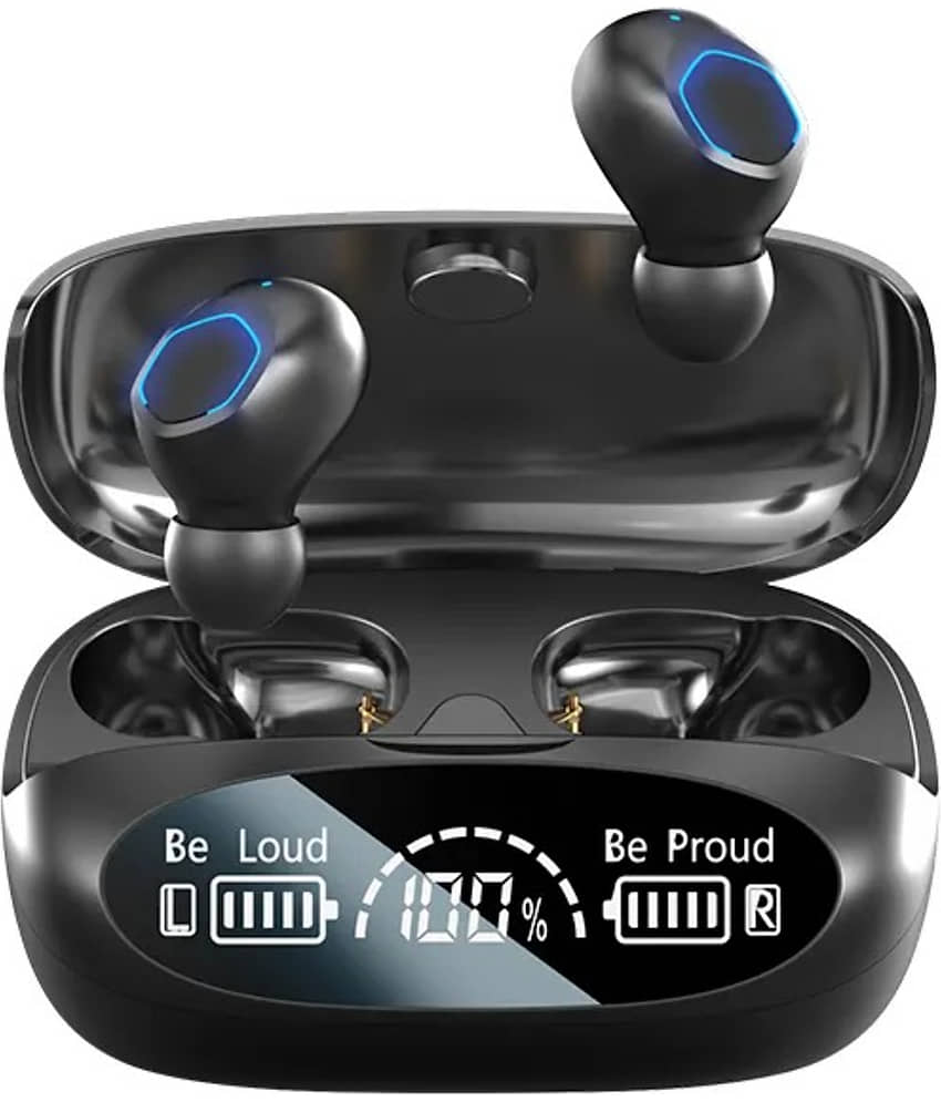 VEhop Power In Ear True Wireless (TWS) 60 Hours Playback IPX4(Splash & Sweat Proof) Powerfull bass,Fast charging -Bluetooth V 5.2 Multicolor