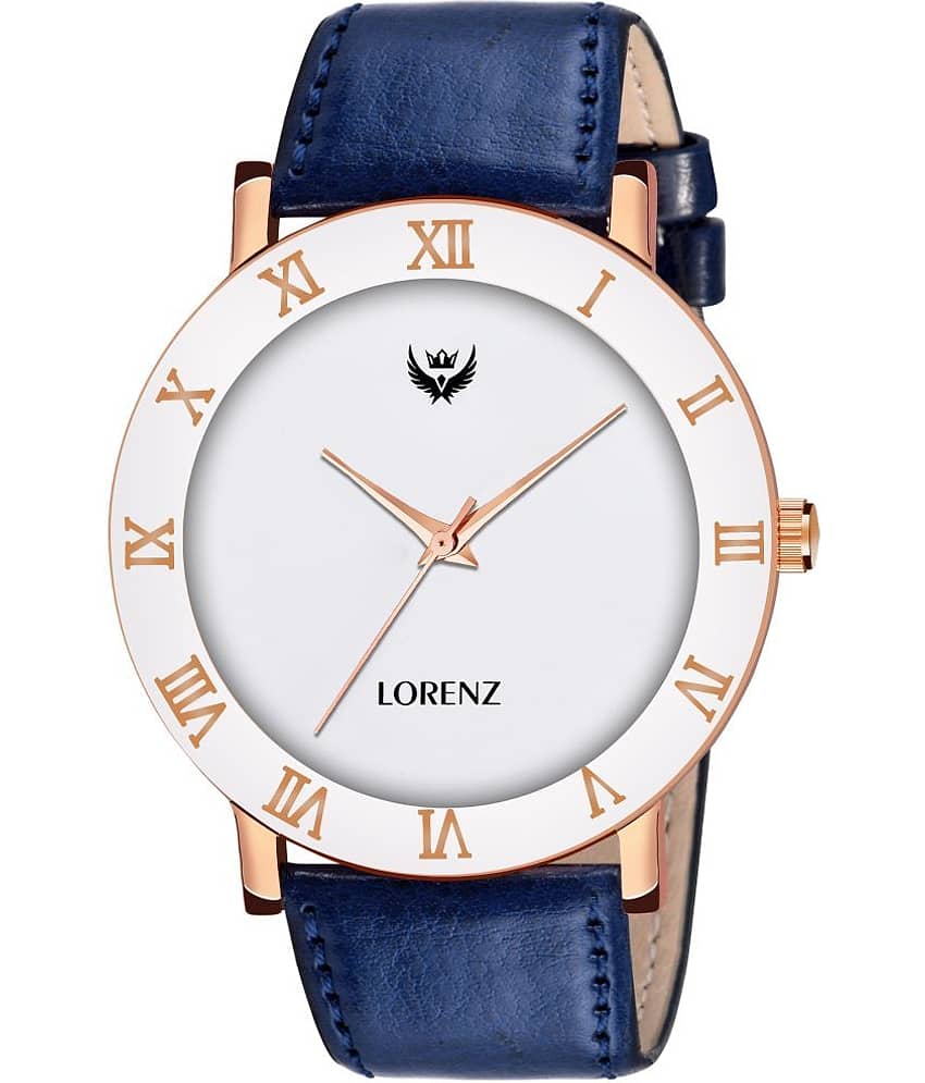 Lorenz Blue Leather Analog Men's Watch