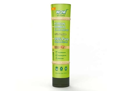 WOW Korean Bamboo Gel  99% Pure Bamboo Extract Hydrating & Soothing Gel for Face, Body & Hair