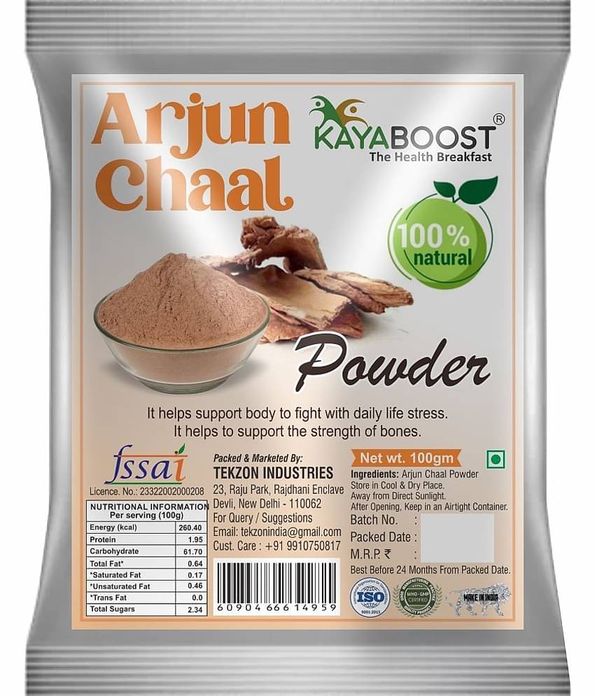 KAYABOOST Arjun ki Chaal Powder, Arjuna Bark, Arjun Chal Tree Kwath, Arjuna Chettu Chhal (100 g)