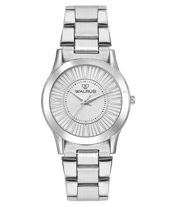 Walrus Ova Silver Color Analog Women Watch -WWW-OVA-070707
