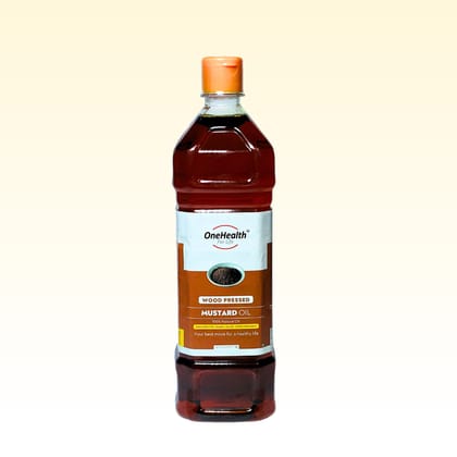 OneHealth Wood Pressed Mustard Oil, 5 L