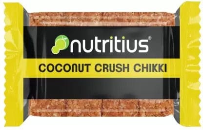 Nutritius Coconut Crush Chikki, 40 gm