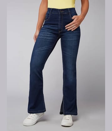 Dolce Crudo - Blue Denim Bootcut Women's Jeans ( Pack of 1 )
