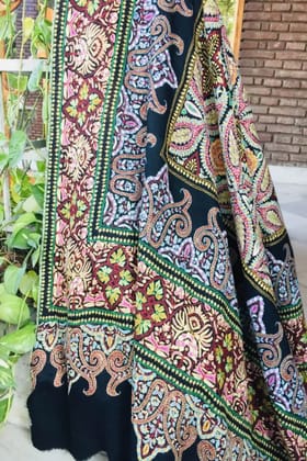 Pure Pashmina bootidar winter layering