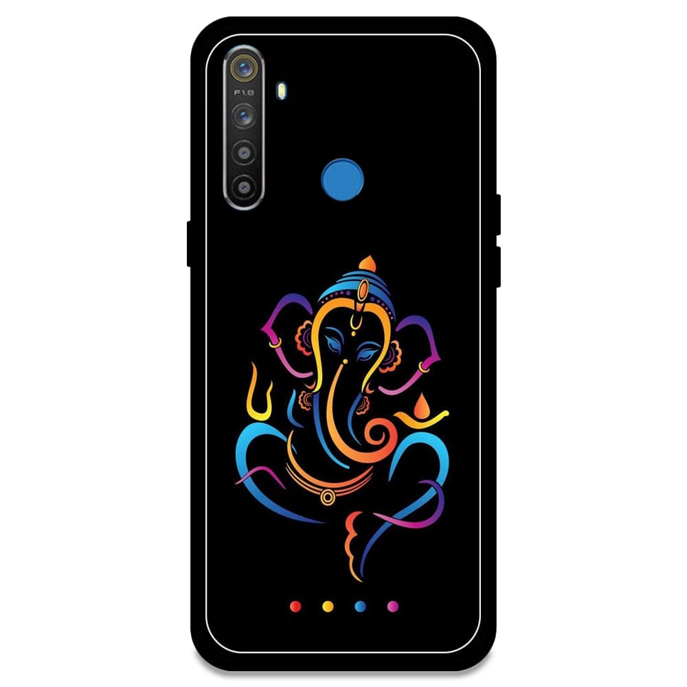 Lord Ganapati - Glossy Metal Silicone Case For Realme Models-Realme 5
