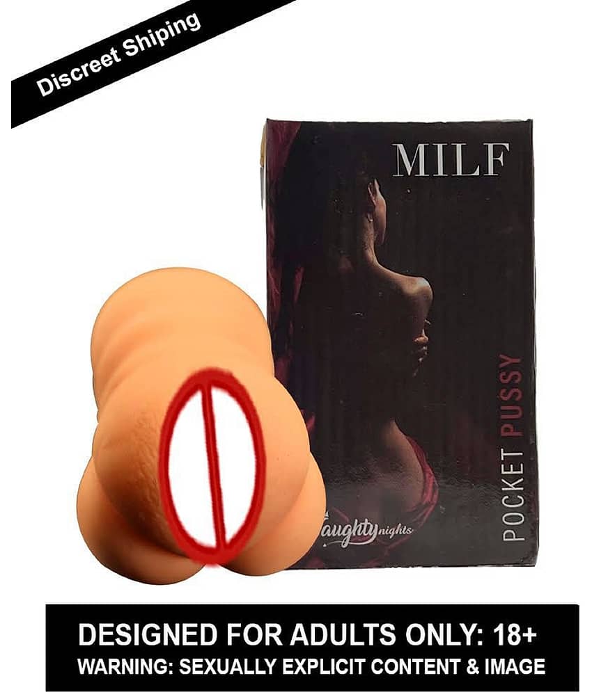 Male Masturbator Vaginal Flesh Pocket Pussy Light Sex Toy for Men Realistic Pocket Stroker-MILF