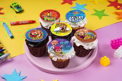 Patlu Adventure Frosted Cupcakes