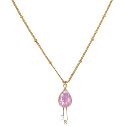Silver 92.5 Key Pendant And Chain-Gold / Necklace with key