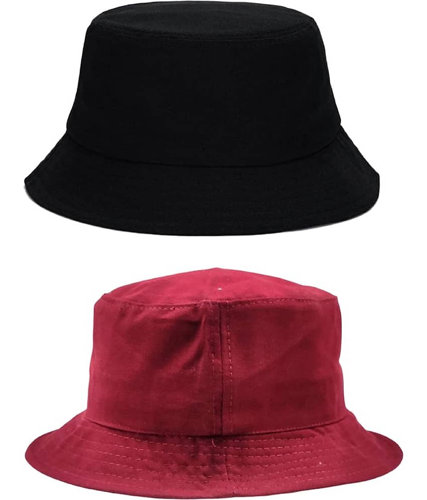 Zacharias - Multi Color Cotton Men's Hat ( Pack of 2 )