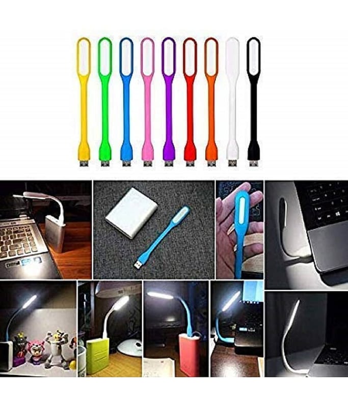 Mini USB LED Light Adjust Angle Portable Flexible USB Light(Pack of 5)