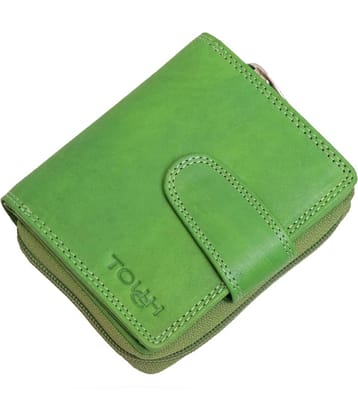 Tough Leather Pink Women's Bi Fold Wallet ( Pack of 1 )