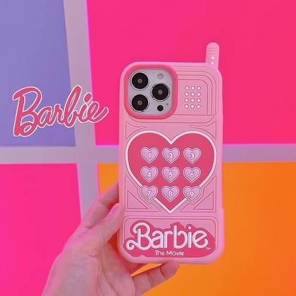 Barbie Princess Pink Phone iPhone Silicone Rubber Case-iPhone 14 Pro
